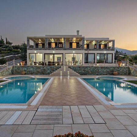 Sea Views At Villa Anemomylos With Heated Pool, Ping Pong And Tennis Agia Pelagia  Exterior photo
