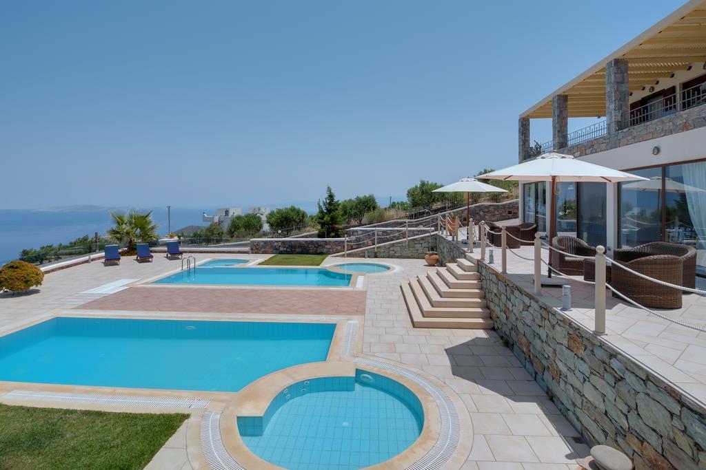 Sea Views At Villa Anemomylos With Heated Pool, Ping Pong And Tennis Agia Pelagia  Exterior photo