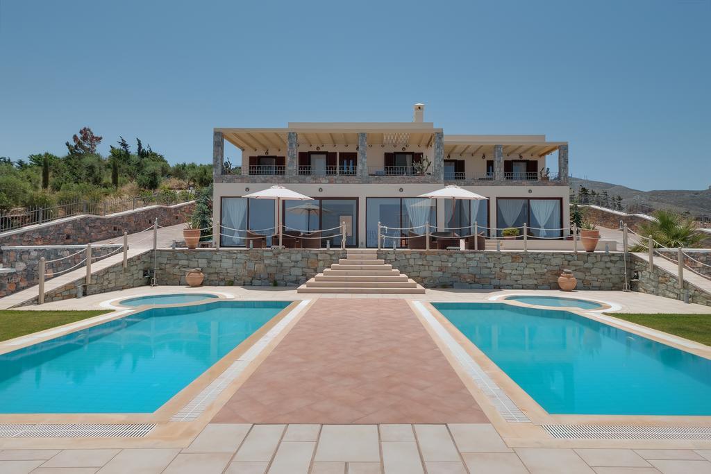 Sea Views At Villa Anemomylos With Heated Pool, Ping Pong And Tennis Agia Pelagia  Exterior photo