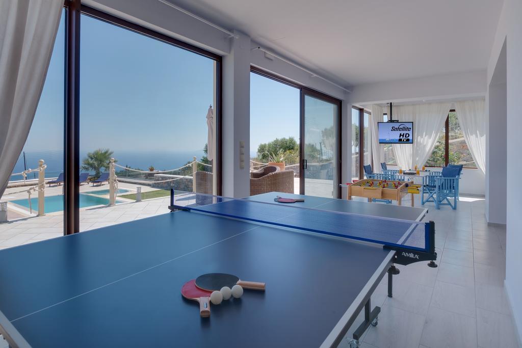 Sea Views At Villa Anemomylos With Heated Pool, Ping Pong And Tennis Agia Pelagia  Exterior photo