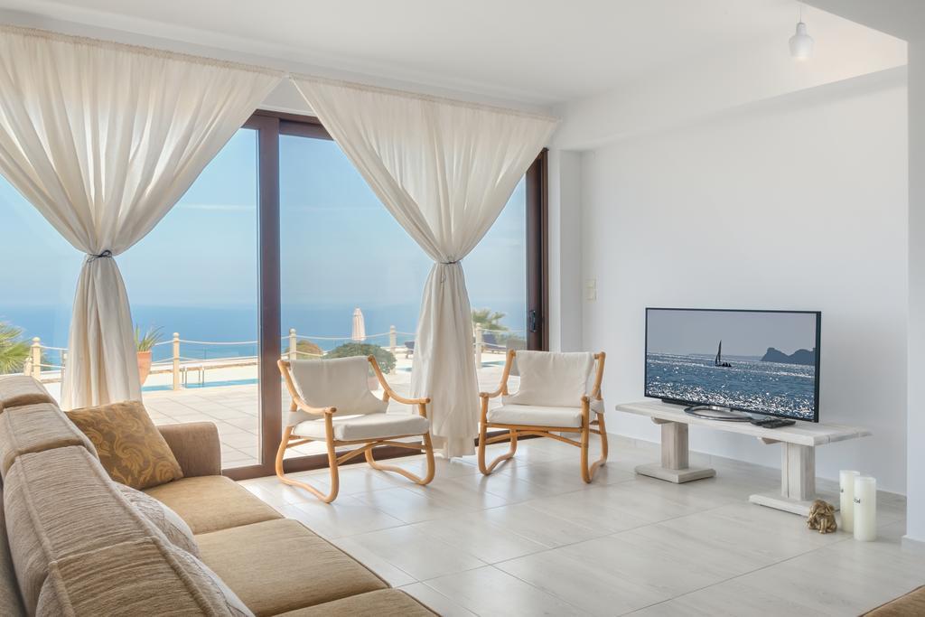 Sea Views At Villa Anemomylos With Heated Pool, Ping Pong And Tennis Agia Pelagia  Room photo