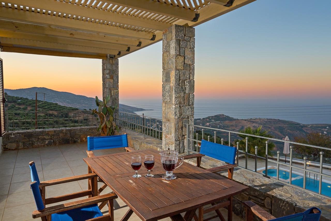 Sea Views At Villa Anemomylos With Heated Pool, Ping Pong And Tennis Agia Pelagia  Exterior photo