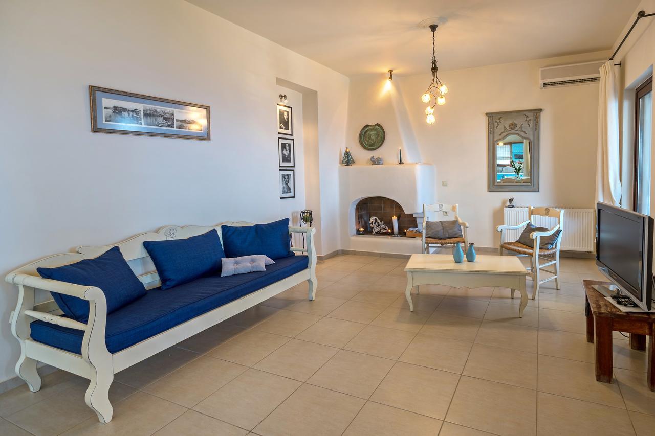 Sea Views At Villa Anemomylos With Heated Pool, Ping Pong And Tennis Agia Pelagia  Exterior photo