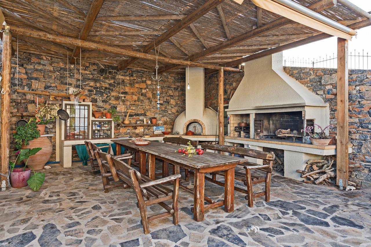 Sea Views At Villa Anemomylos With Heated Pool, Ping Pong And Tennis Agia Pelagia  Exterior photo